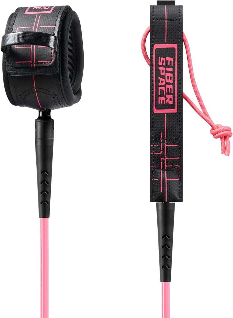 FIBER SPACE Premium Surf Leash. High Resistance Lightweight, for All Types of Surfboards. 6/9 feet-5 Colors. - Image 1